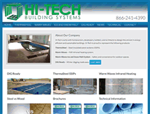 Tablet Screenshot of hi-techbuilding.com